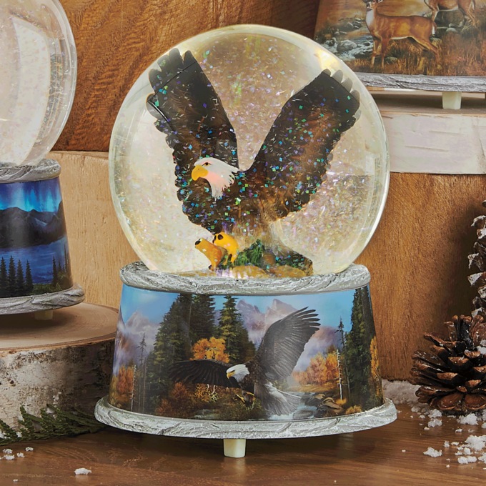 Lit Wildlife Waterglobe, , large