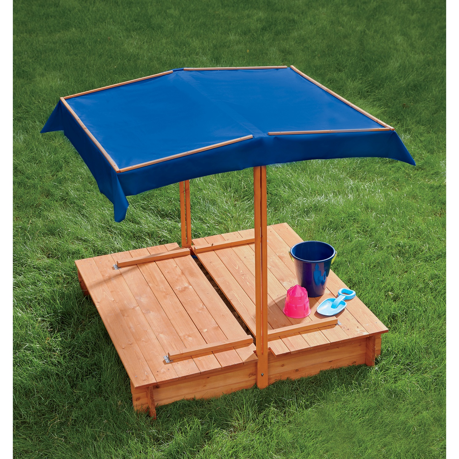 Convertible Sandbox with Sunshade Country Door