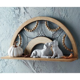 Beaded Arch Wall Shelf, , large