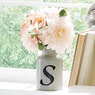 Peony and Chrysanthemums in Gray Vase, , large