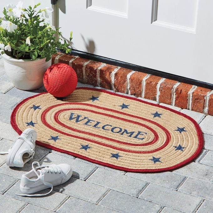 Americana Braided Rug, , large