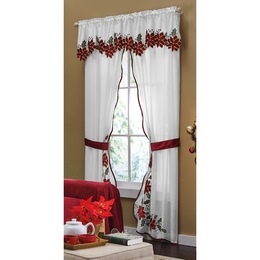 Poinsettia Window Treatments, , large