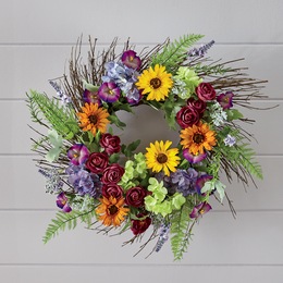 Spring Garden Wreath, , large