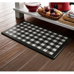 Farmhouse Living Buffalo Check Rustic Anti Fatigue Kitchen Mat