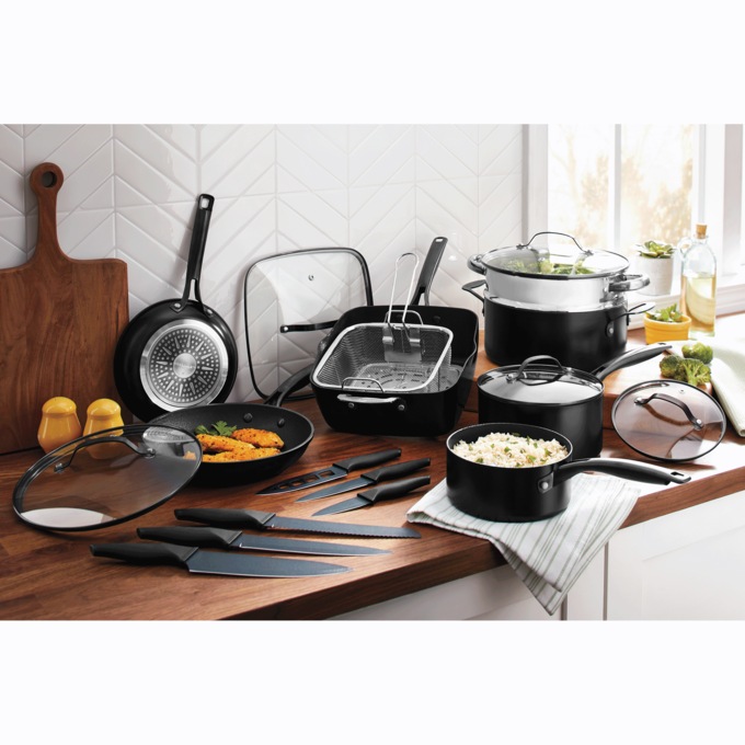 Ceramax 20-Piece Ceramic Nonstick Cookware Set, , large