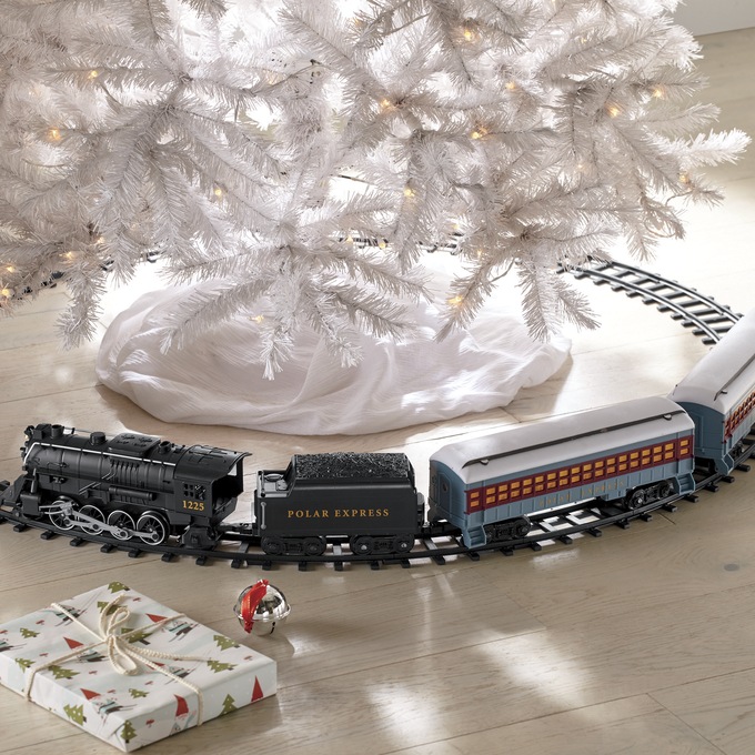 Polar express train set for christmas tree top
