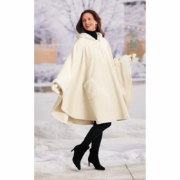 Sherpa Cape and Glove Set, , large