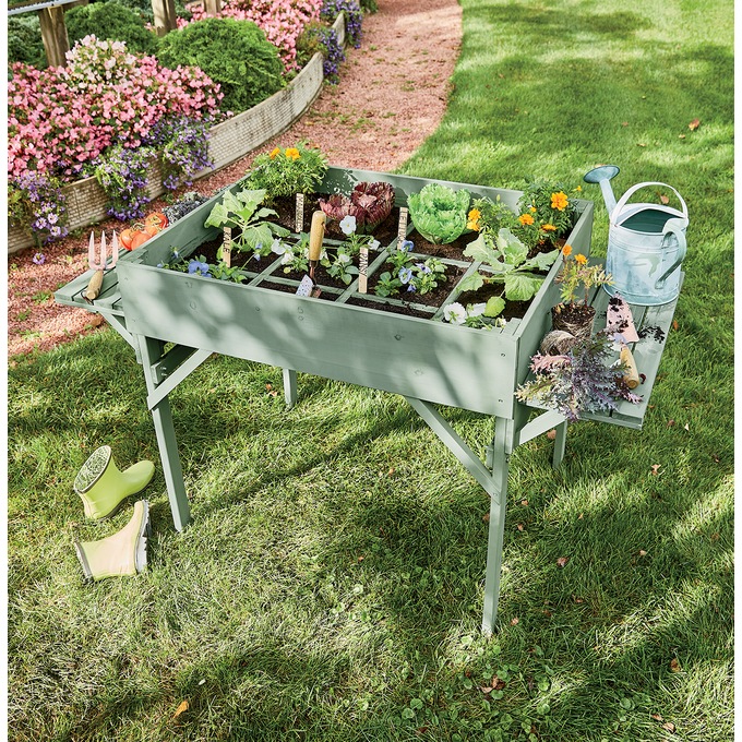 Large shop potting table