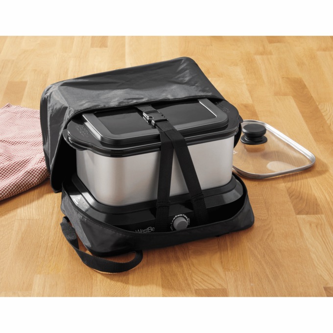 West Bend 6-quart Oblong Slow Cooker with Tote, , large