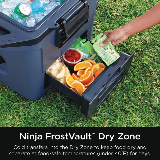 Ninja FrostVault Hard Cooler with Dry Zone, Blue, large