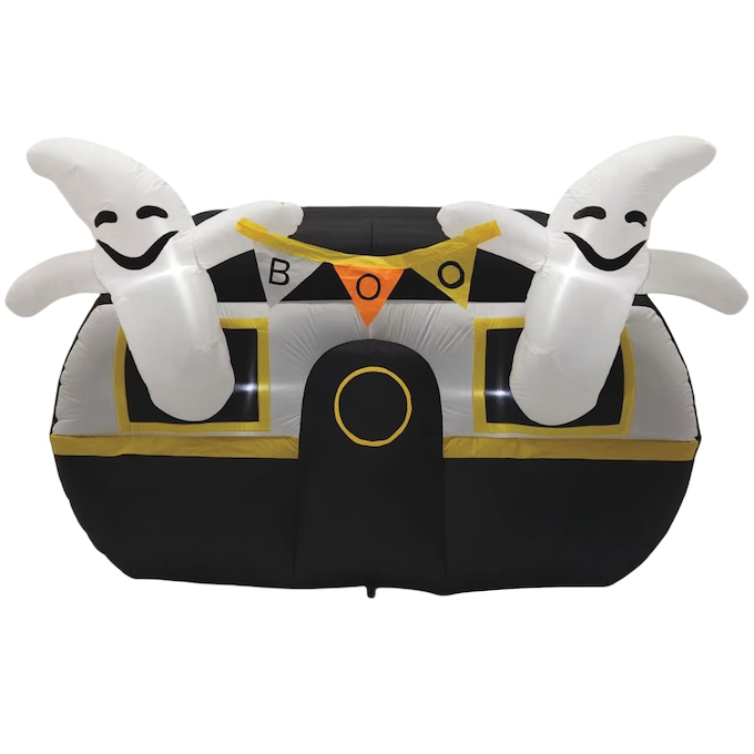 Lit Ghost Camper Inflatable, , large