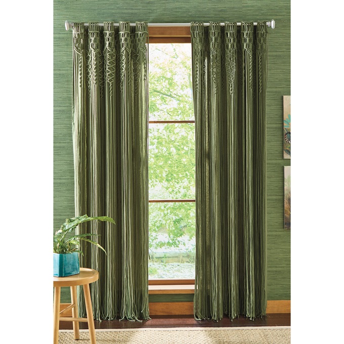 Macrame String Curtain, , large
