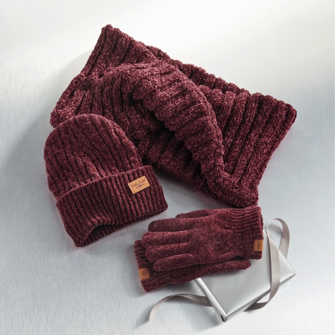 Crazy Soft Chenille Hat/Scarf/Glove Set, , large
