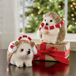 Set of 2 Sisal Hedgehogs, , large