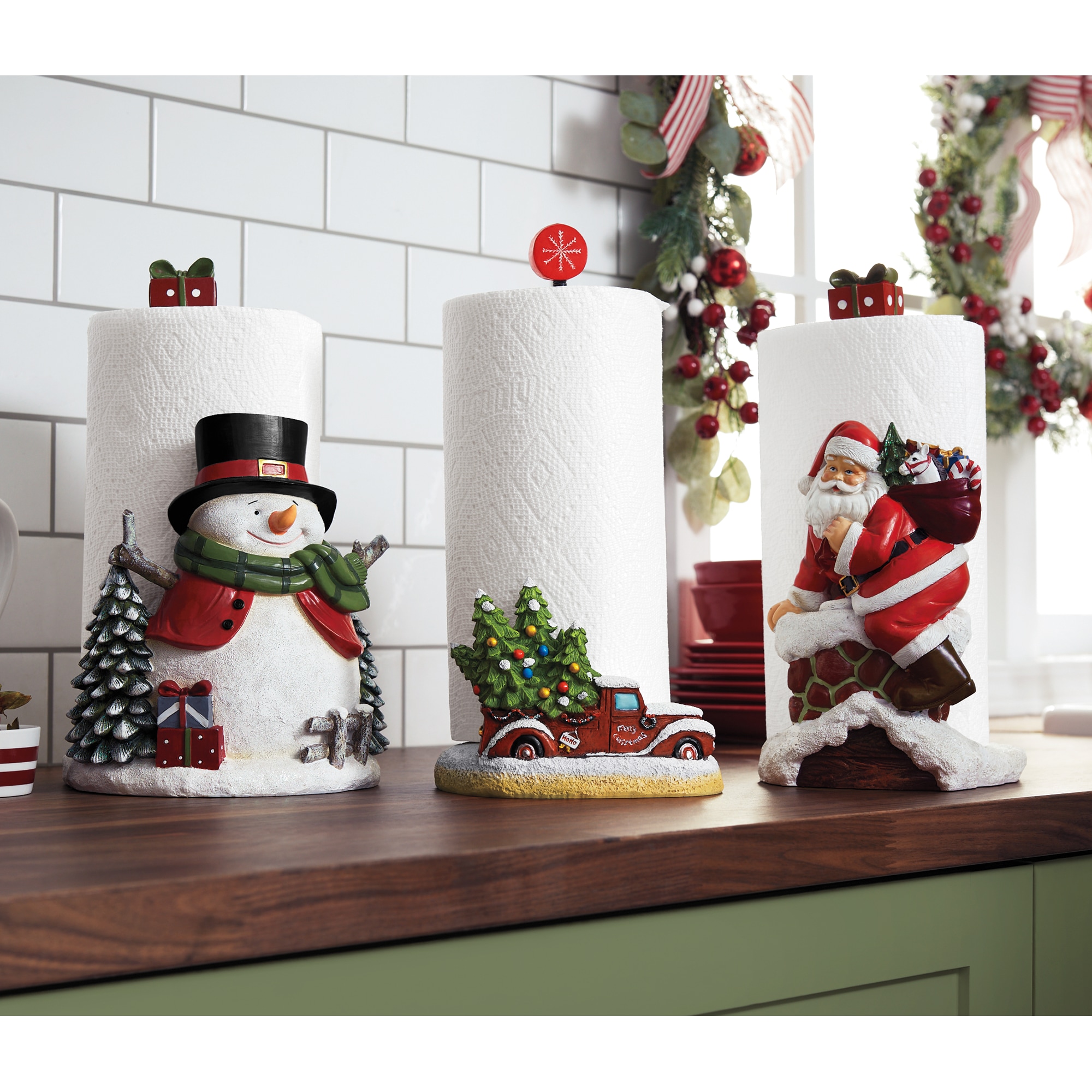 NATAL DESIGN PAPER TOWEL PORCH レトロストライプ