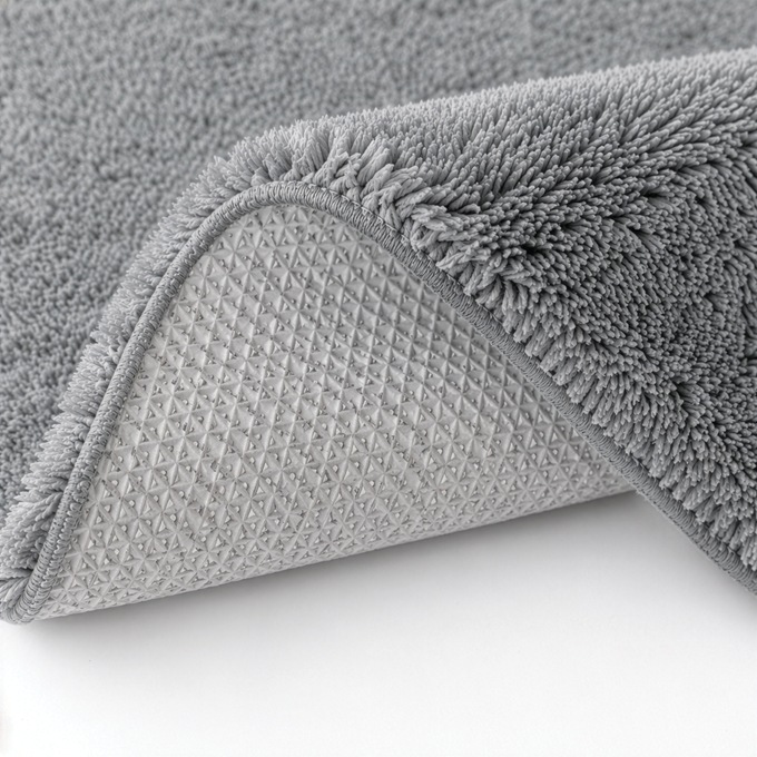 Color Connection 3-Piece Shag Bath Mat Set, Gray, large