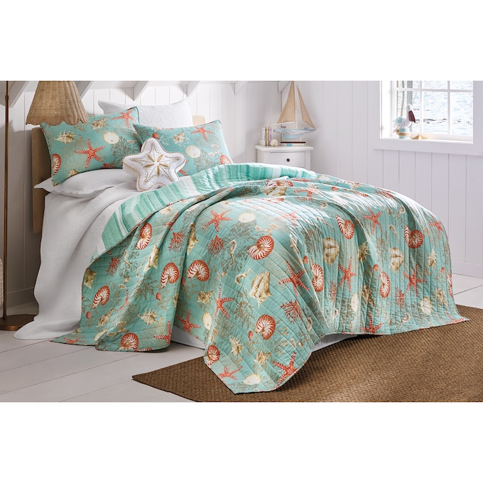 Starfish 3-Piece Quilt Set, , large