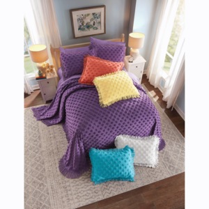 Chenille Dot Sham, , large