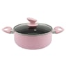 Chef Tested 11-Piece Granite Ceramic Nonstick Cookware Set, Pink, large