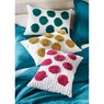 Pom Pom Pillow, Pink, large