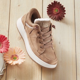 Skechers Slip-Ins Skip Cute Wave Sneaker with Faux-Fur Lining, , large