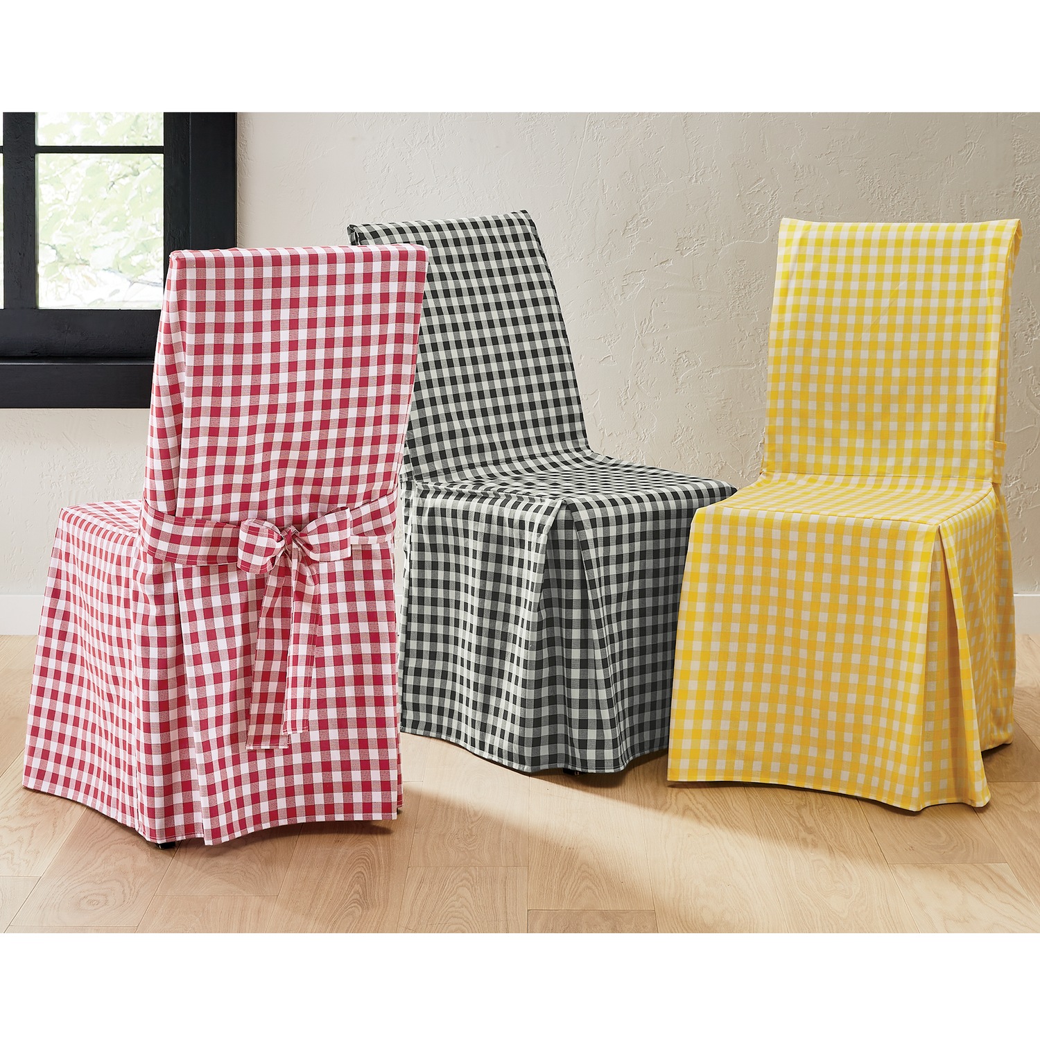 Gingham Check Dining Chair Cover Country Door
