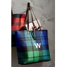 Personalized Harvest Plaid Tote, , large