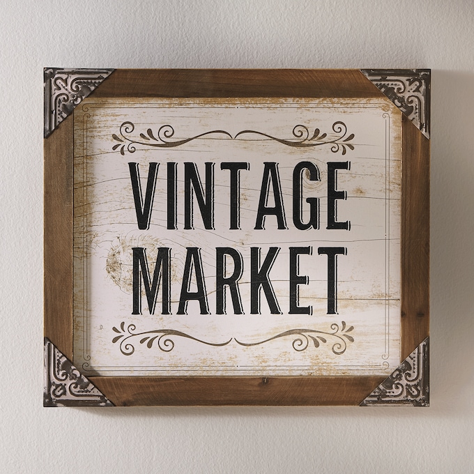 Vintage Market Wall Art, , large