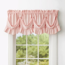 Mayfair Romantic Semi-Sheer Queen Anne Valance, , large