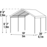 ShelterLogic Gazebo Canopy, 10' x 20', , large